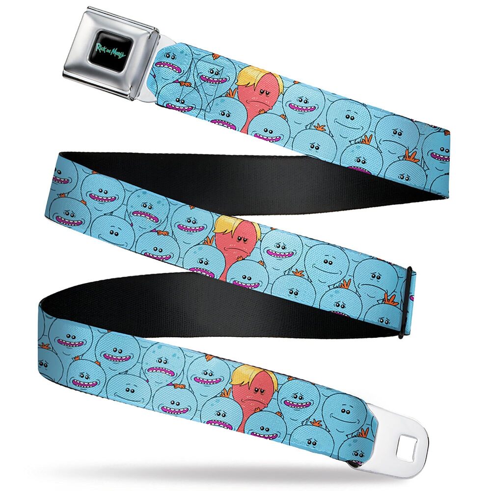 8087 Rick Morty Belt, Seatbelt Buckle Belt, Rick Morty Kirkland